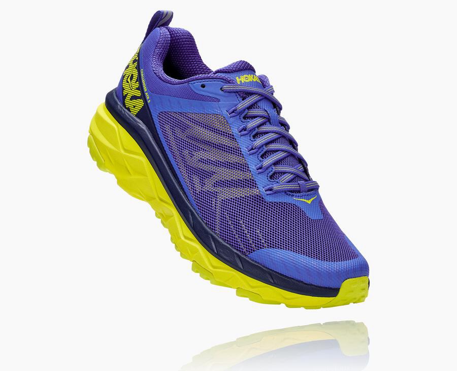 Hoka One One Trailsko Herre - Challenger Atr 5 - Blå/Grøn - 901532RZS